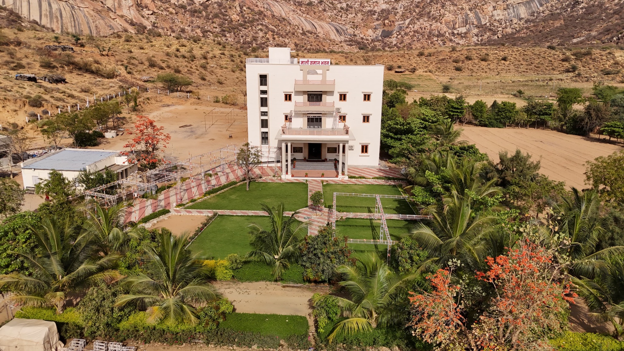 Mali Samaj Bhavan aerial view