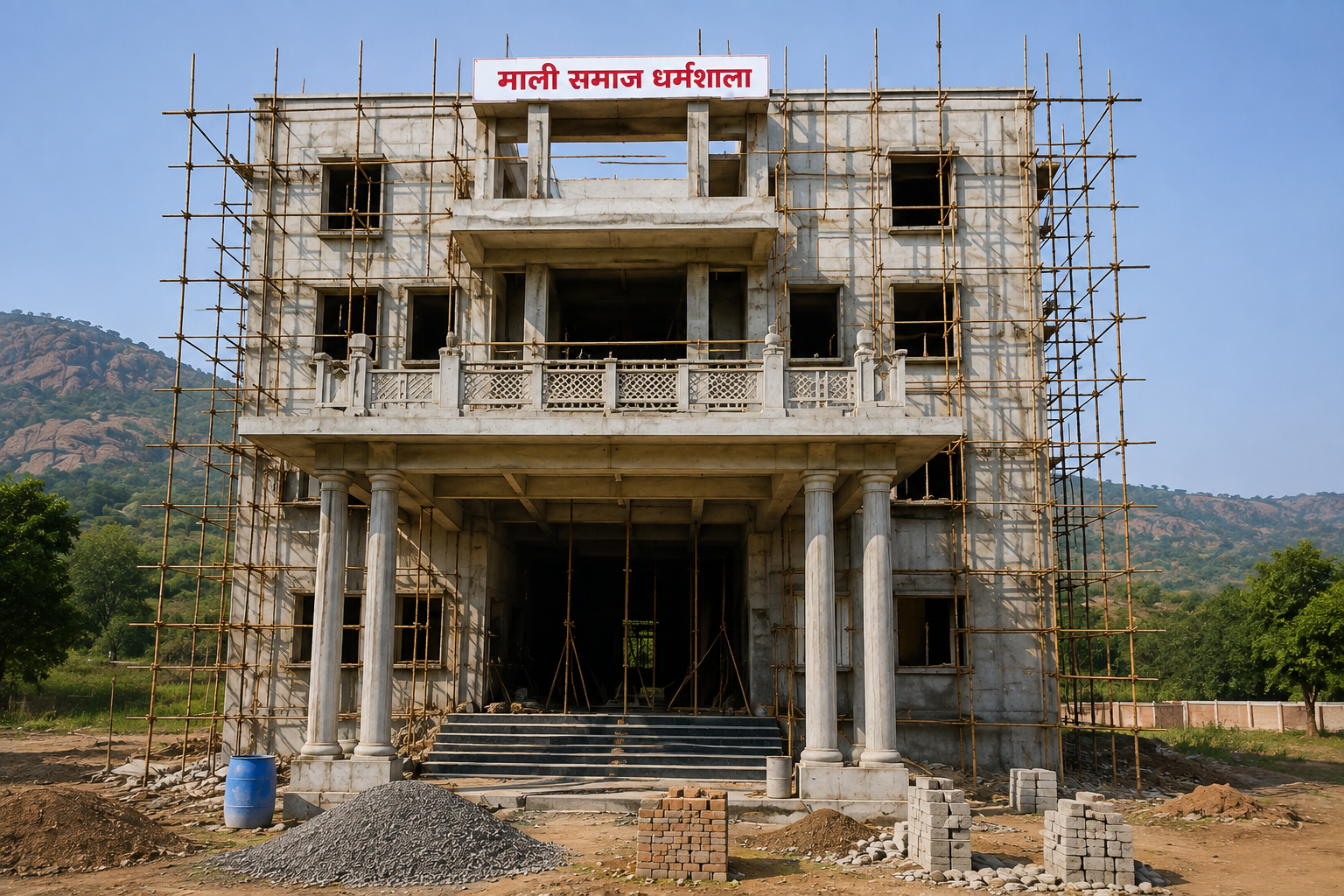 नई धर्मशाला का निर्माण प्रारंभ