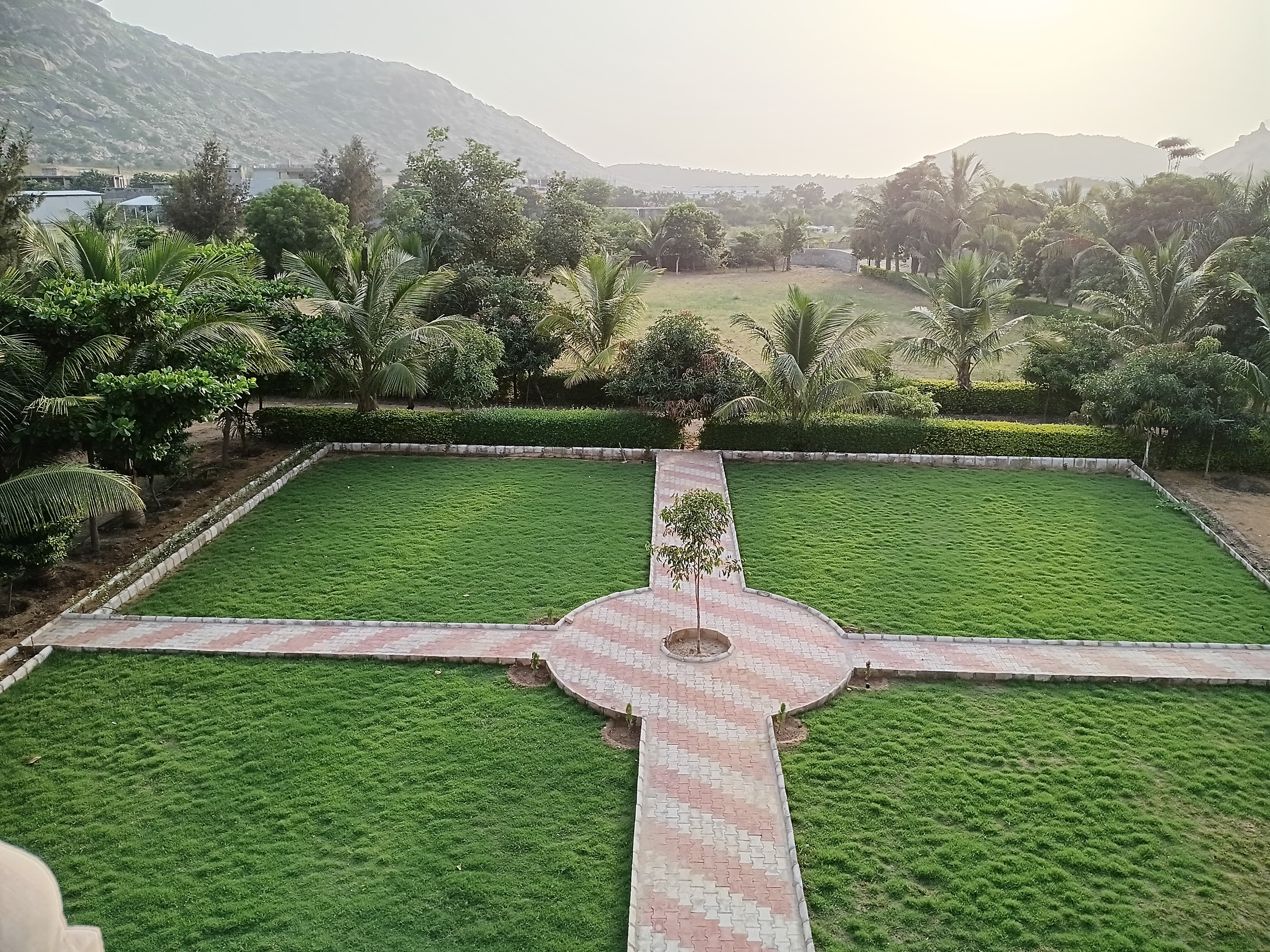 Landscaped Garden & Open Lawn
